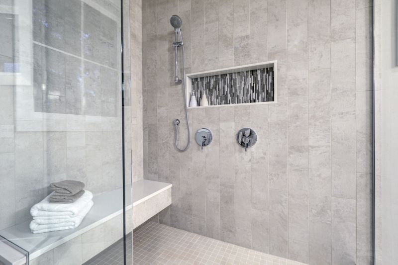 Modern Shower with Bench